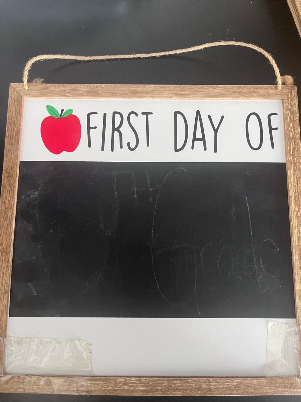 Back to school new year sign first day last day chalkboard elementary middle - Picture 1 of 2